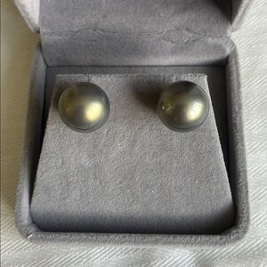 Christmas Add-on | XL Imitation Tahitian Pearl Earrings
